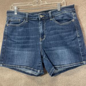 Judy Blue Shorts Women XL 5/40 Mid Rise Denim Stretch Minimalist Classic